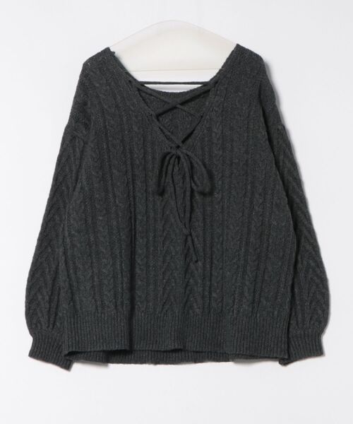 <預訂> 日本大人氣♡日牌 Apres Jour 2-Ways 繫帶麻花針織上衣｜三色入