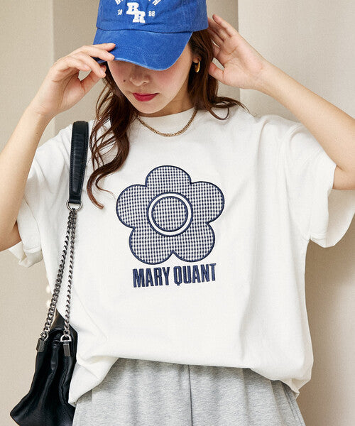 <預訂> 日牌MARY QUANT × PUBLUX 花卉圖案提花Tee上衣｜四色入