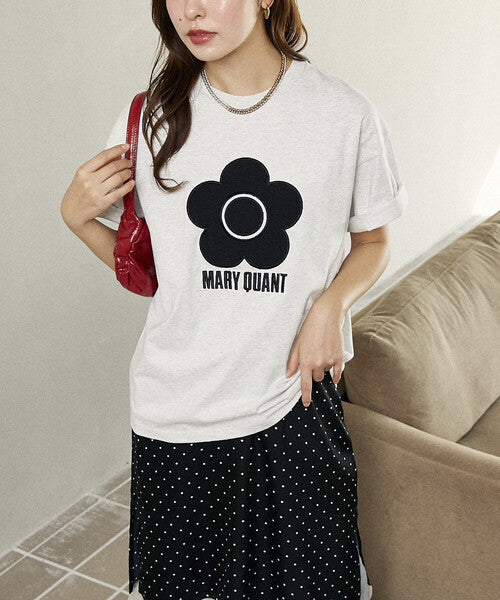 <預訂> 日牌MARY QUANT × PUBLUX 花卉圖案提花Tee上衣｜四色入