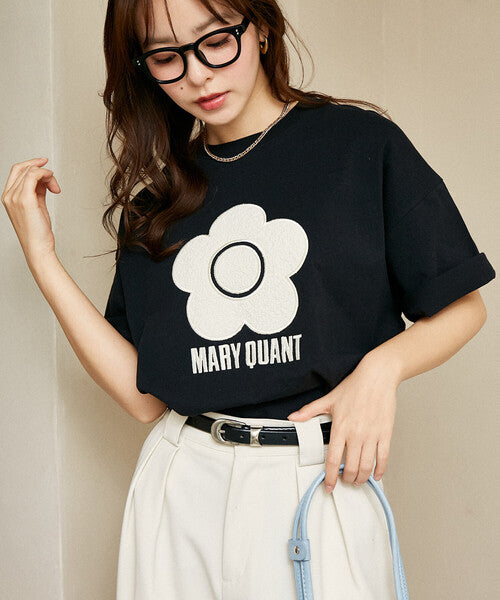 <預訂> 日牌MARY QUANT × PUBLUX 花卉圖案提花Tee上衣｜四色入