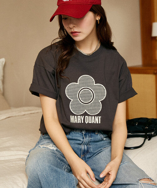 <預訂> 日牌MARY QUANT × PUBLUX 花卉圖案提花Tee上衣｜四色入