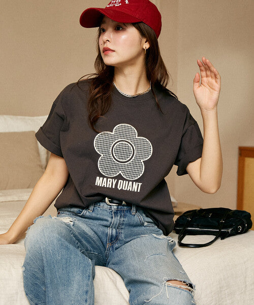 <預訂> 日牌MARY QUANT × PUBLUX 花卉圖案提花Tee上衣｜四色入