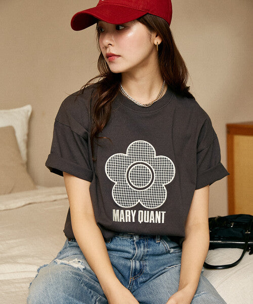 <預訂> 日牌MARY QUANT × PUBLUX 花卉圖案提花Tee上衣｜四色入