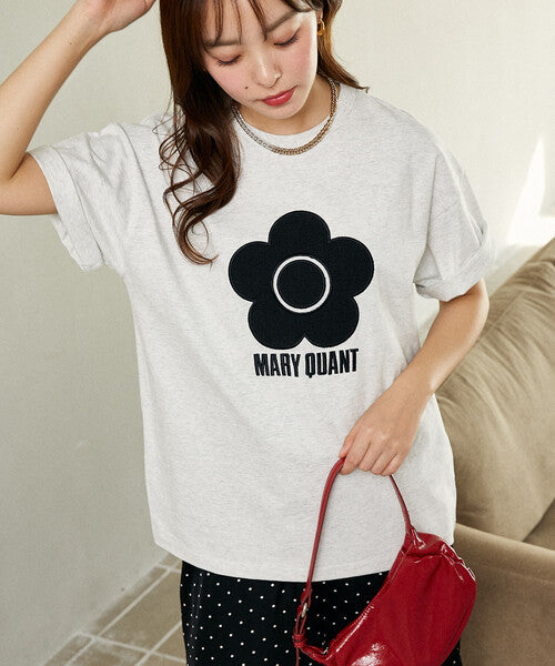 <預訂> 日牌MARY QUANT × PUBLUX 花卉圖案提花Tee上衣｜四色入