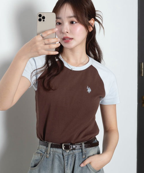 <預訂> 2026夏新品☀️日版U.S. POLO ASSN.夏季拼色刺繡Logo Tee｜九色入