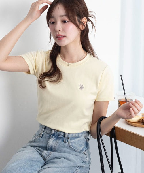 <預訂> 2026夏新品☀️日版U.S. POLO ASSN.夏季拼色刺繡Logo Tee｜九色入