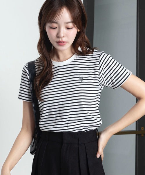 <預訂> 2026夏新品☀️日版U.S. POLO ASSN.夏季拼色刺繡Logo Tee｜九色入