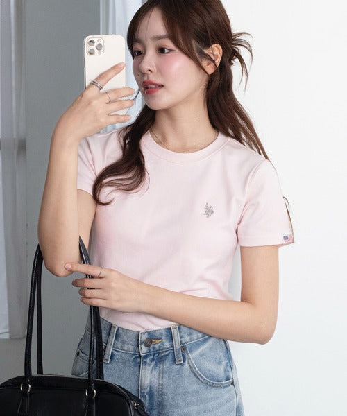 <預訂> 2026夏新品☀️日版U.S. POLO ASSN.夏季拼色刺繡Logo Tee｜九色入