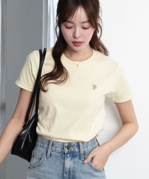 <預訂> 2026夏新品☀️日版U.S. POLO ASSN.夏季拼色刺繡Logo Tee｜九色入