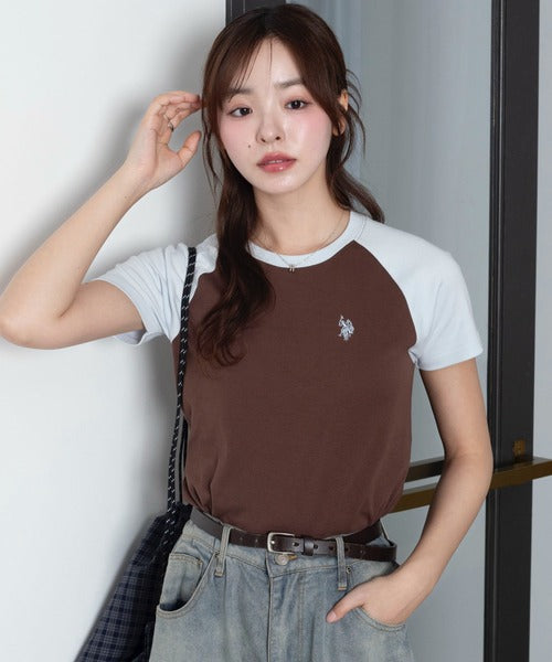 <預訂> 2026夏新品☀️日版U.S. POLO ASSN.夏季拼色刺繡Logo Tee｜九色入