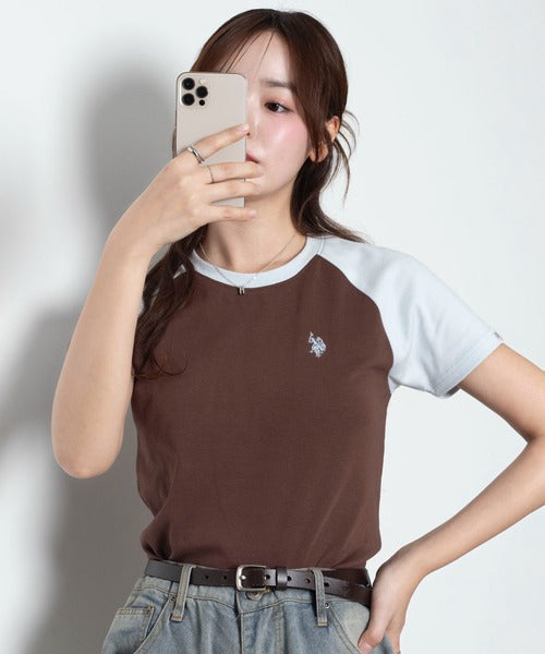 <預訂> 2026夏新品☀️日版U.S. POLO ASSN.夏季拼色刺繡Logo Tee｜九色入