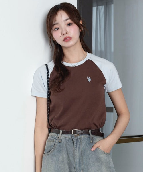 <預訂> 2026夏新品☀️日版U.S. POLO ASSN.夏季拼色刺繡Logo Tee｜九色入