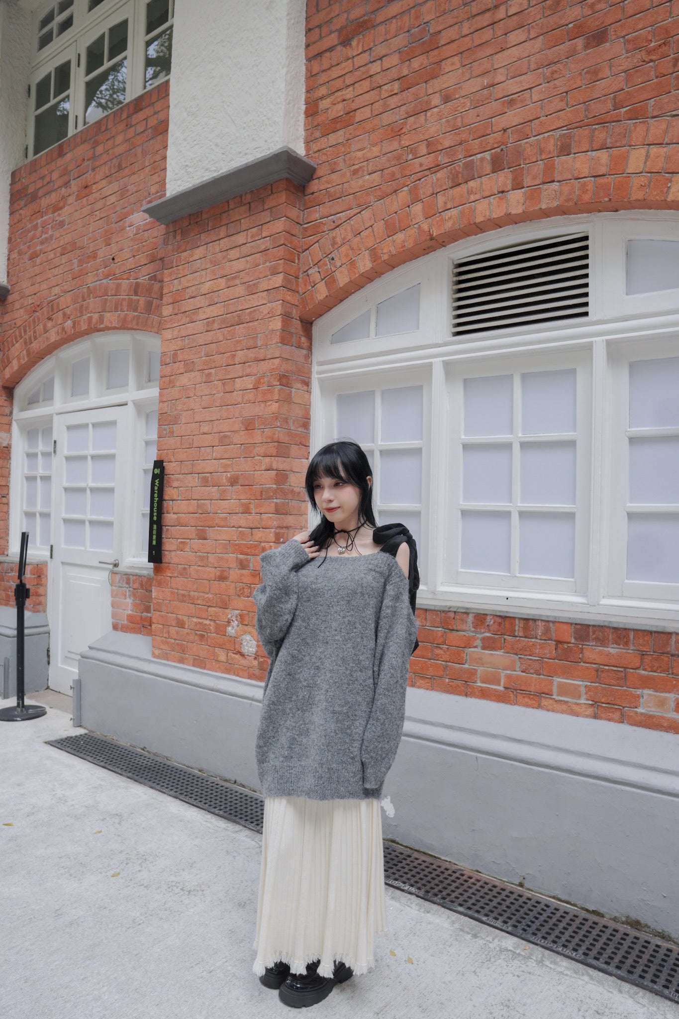 <預訂> 自家製 流蘇針織半身長裙｜兩色入