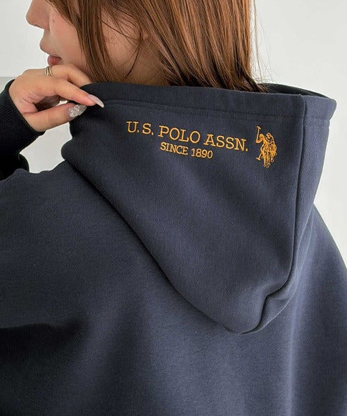 <預訂> 日本直送🇯🇵 CP值高! U.S. POLO ASSN.刺繡寬鬆雙拉鍊連帽口袋外套｜四色入