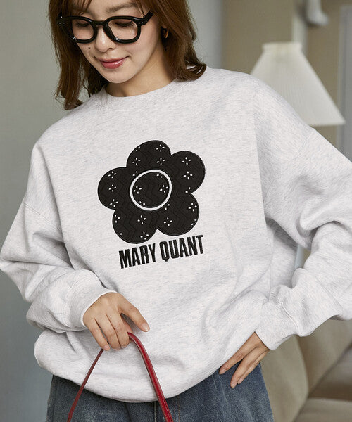 <預訂> 日本直送🇯🇵 MARY QUANT × PUBLUX 蕾絲混紡雛菊拉絨衛衣｜三色入