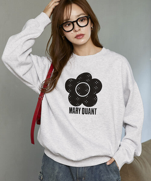<預訂> 日本直送🇯🇵 MARY QUANT × PUBLUX 蕾絲混紡雛菊拉絨衛衣｜三色入