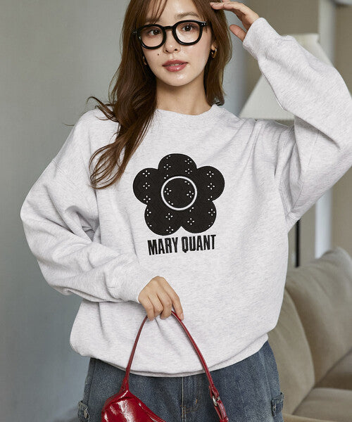 <預訂> 日本直送🇯🇵 MARY QUANT × PUBLUX 蕾絲混紡雛菊拉絨衛衣｜三色入