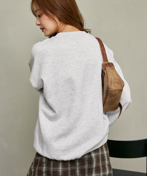 <預訂> 日本直送🇯🇵 MARY QUANT × PUBLUX 混紡三連雛菊抓絨衛衣｜四色入