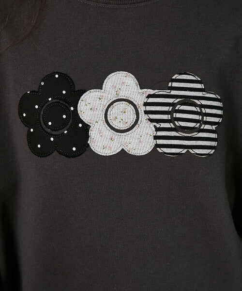 <預訂> 日本直送🇯🇵 MARY QUANT × PUBLUX 混紡三連雛菊抓絨衛衣｜四色入