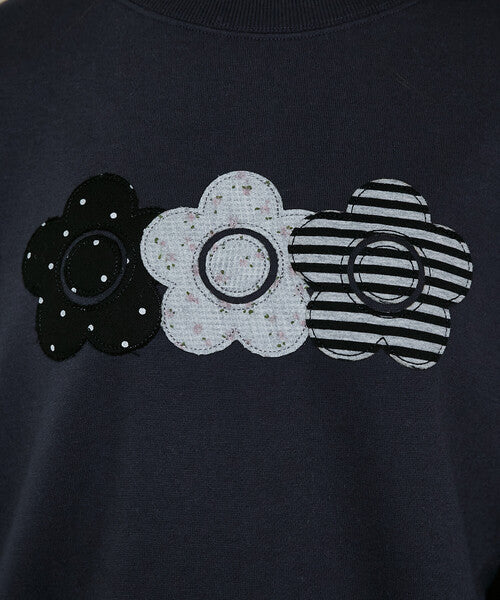 <預訂> 日本直送🇯🇵 MARY QUANT × PUBLUX 混紡三連雛菊抓絨衛衣｜四色入