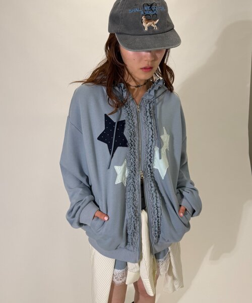 <預訂> 日本直送🇯🇵wcloset星形圖案拼接連帽外套| 六色入 [10月出貨]