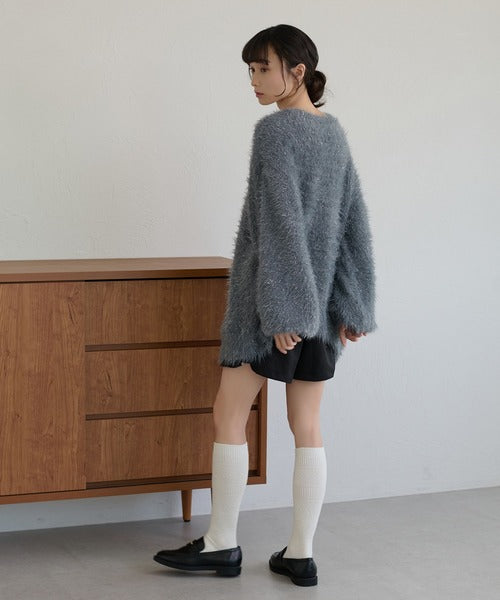 <預訂> 大人氣✨♡日牌 Apres Jour 2-Ways 毛茸茸繫帶針織開胸外套｜七色入