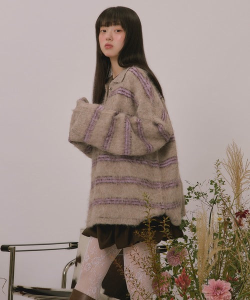 <預訂> 日本直送🇯🇵 最近日本大人氣! loin nuit 條紋鈕扣針織上衣｜三色入