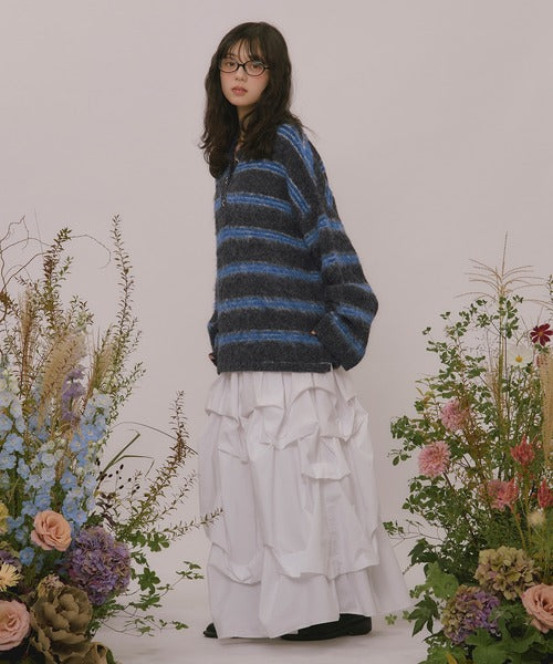 <預訂> 日本直送🇯🇵 最近日本大人氣! loin nuit 條紋鈕扣針織上衣｜三色入