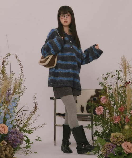 <預訂> 日本直送🇯🇵 最近日本大人氣! loin nuit 條紋鈕扣針織上衣｜三色入