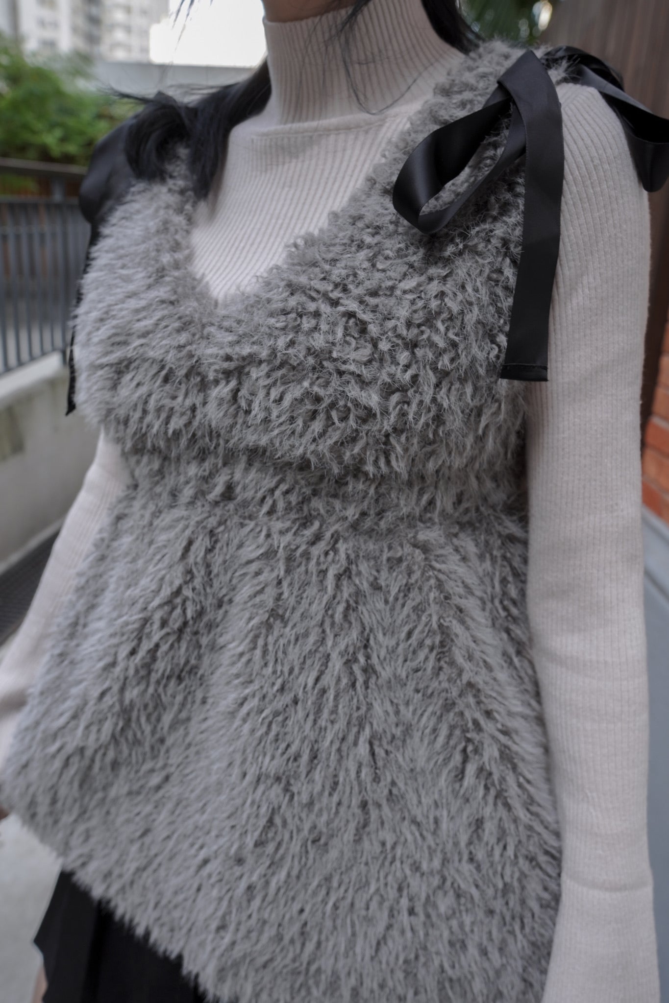 <現貨> 高領喇叭袖羅紋針織上衣｜四色入