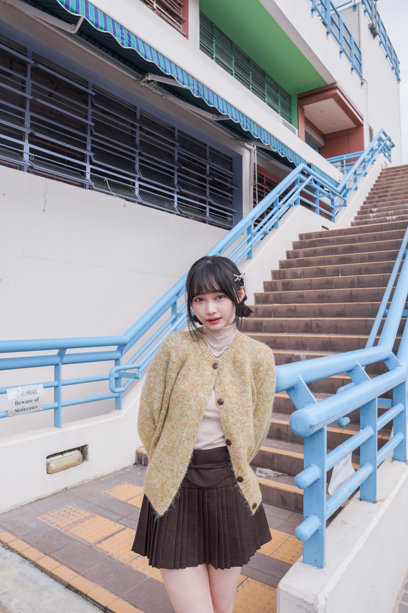 <現貨> 羊毛混紡針織冷外套｜兩色入