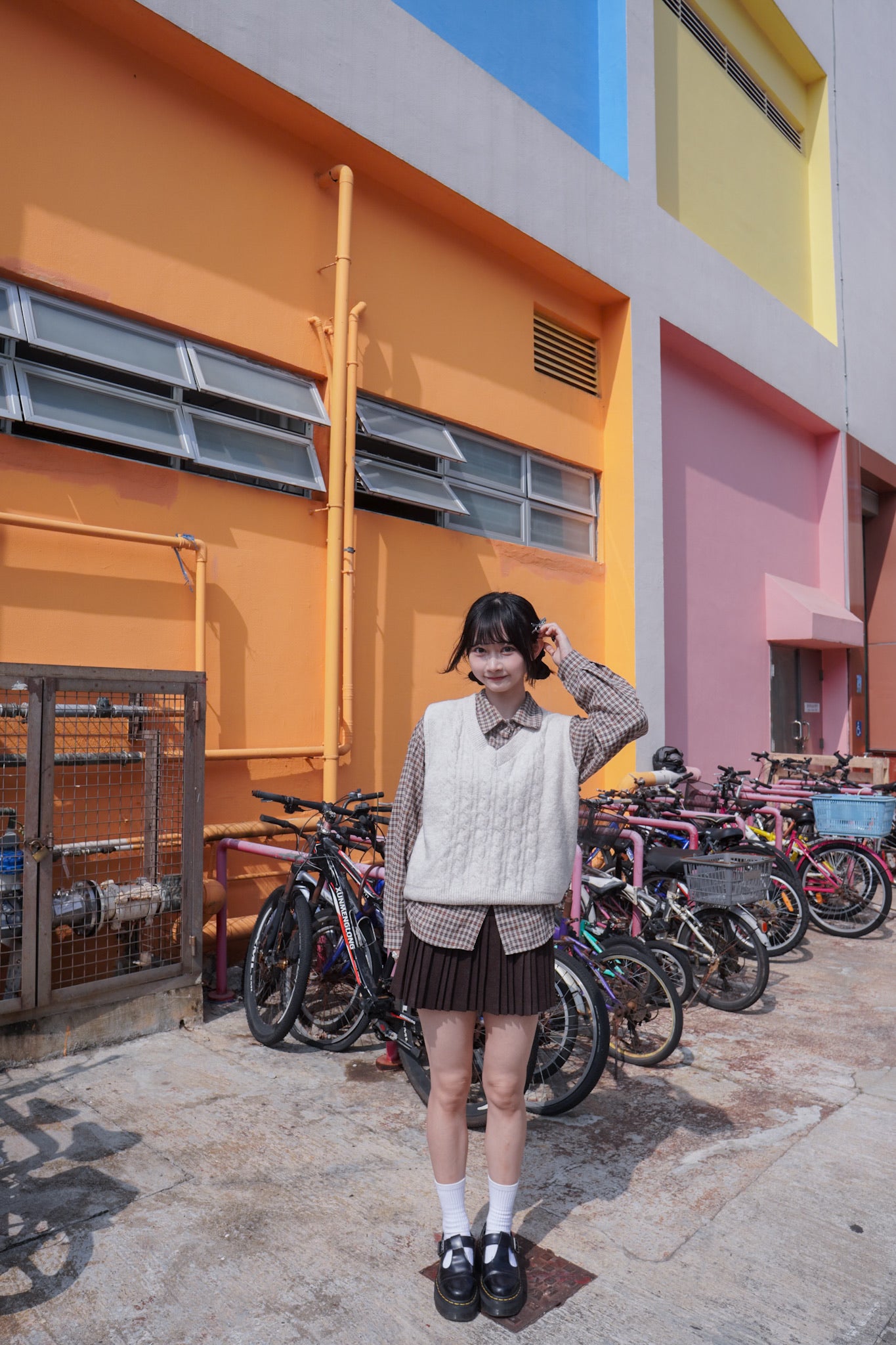 <現貨> v領麻花針織馬甲背心｜兩色入