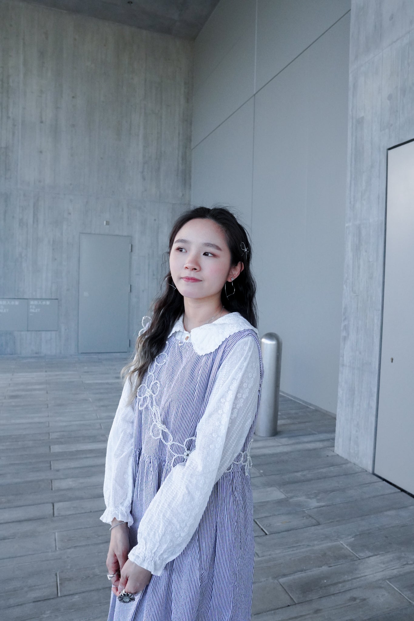 <預訂> 自家製 棉麻條紋疊穿外搭背心Ops