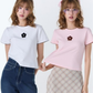 <預訂> 泰國小眾品牌🇹🇭 扇形花邊ruffle領花花小 logo Crop Tee | 五色入