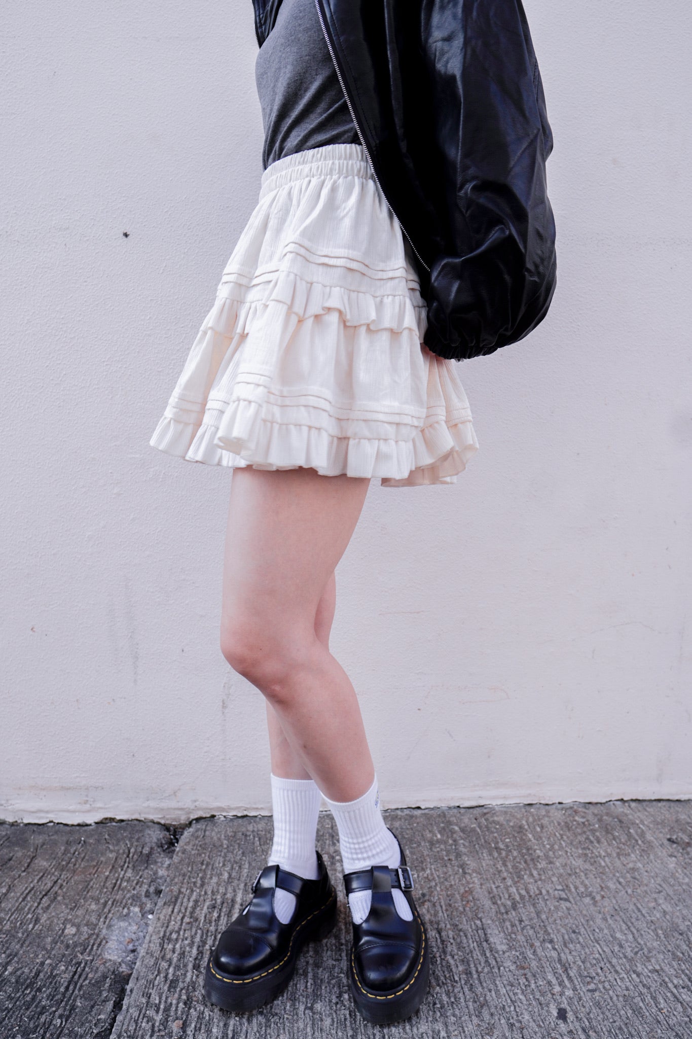 <現貨> 秋冬專屬♡ 絲絨蛋糕短裙 | 兩色入