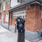 <預訂> 自家製 復古格紋鬆緊高腰保暖半身長裙