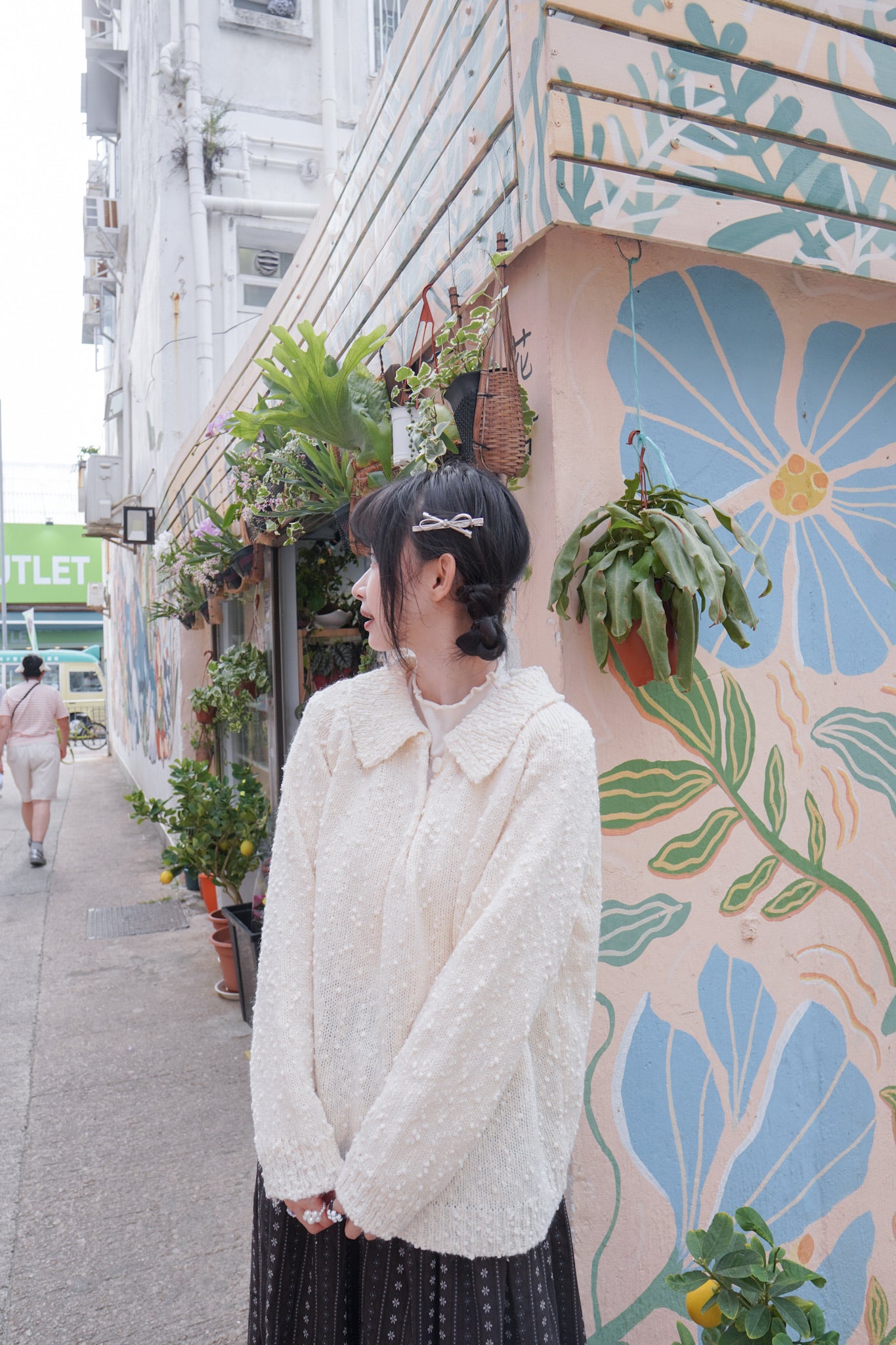 <現貨> BlingBling肌理紋波波針織上衣