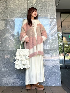 <預訂> 日牌Tiptop 銀河閃粉混紡v領開胸外套｜三色入