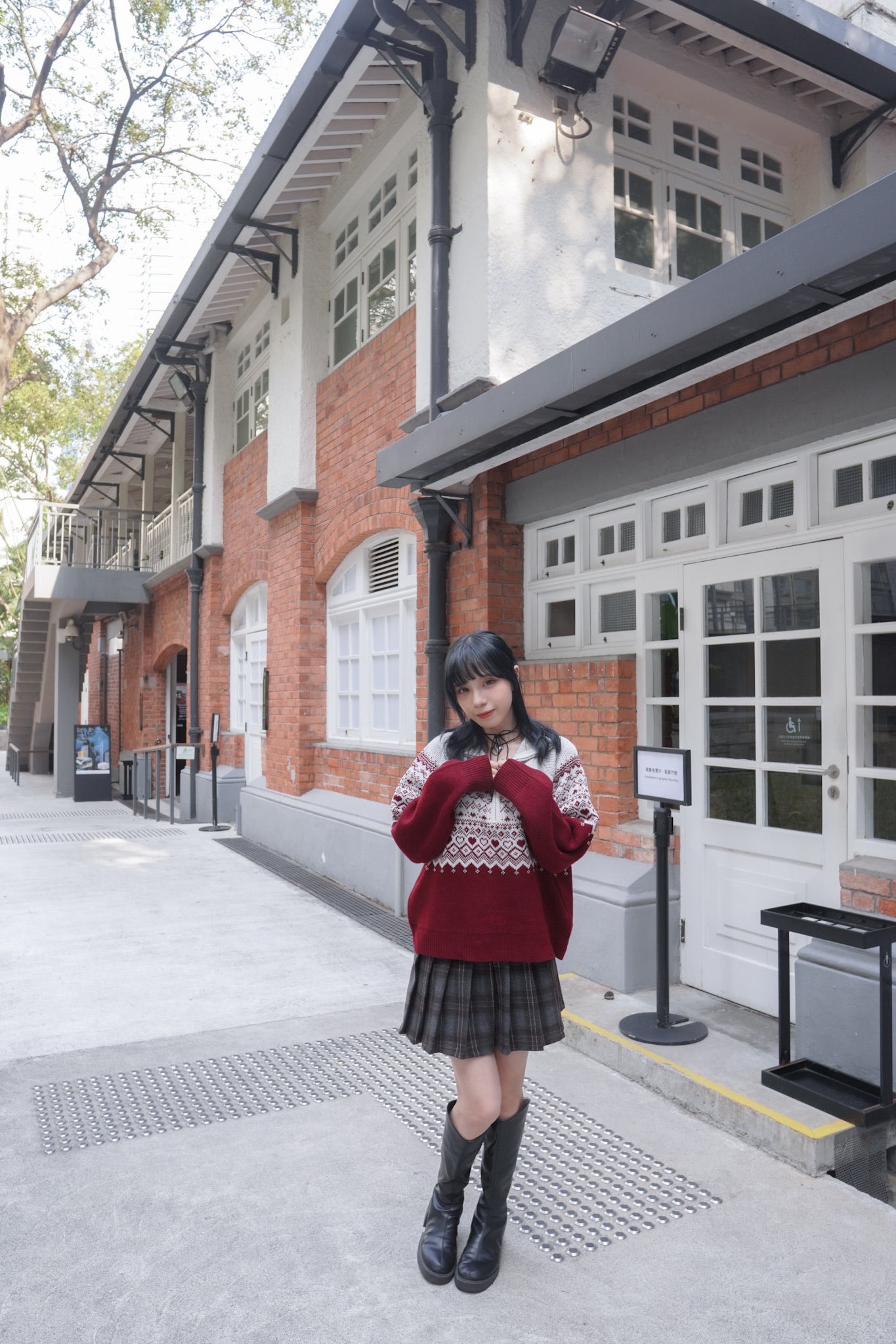 <現貨> 聖誕Party必入🎅🏻🌟北歐風半拉鍊針織長袖上衣