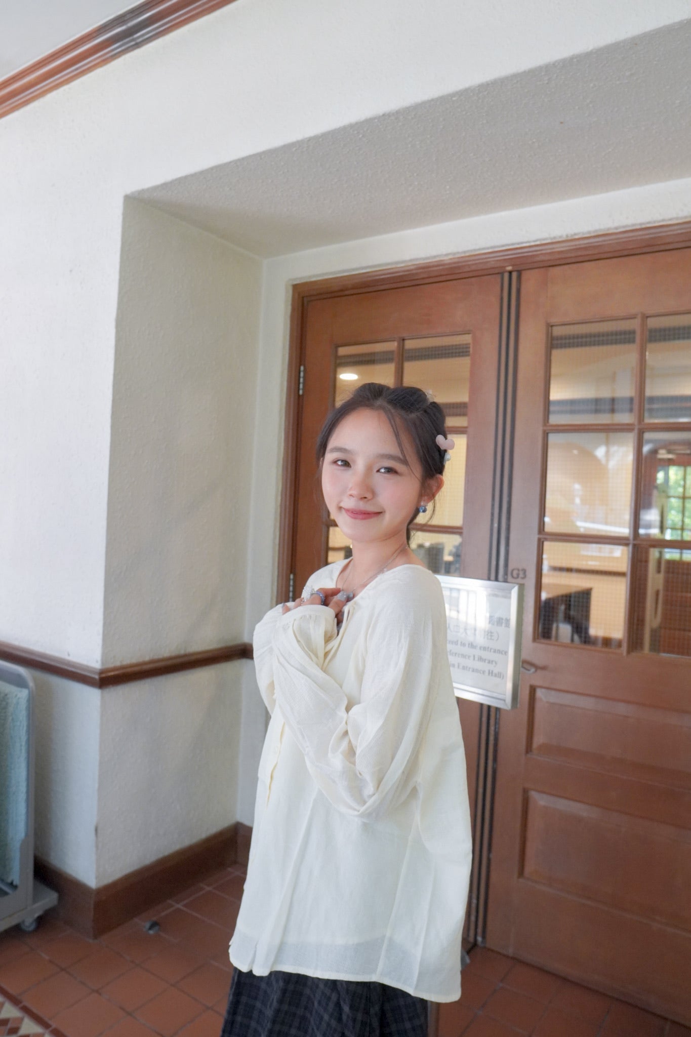 <預訂> 自家製 肌理紋鈕扣長袖裇衫