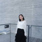 <預訂> 自家製  蕾絲蛋糕ruffle疊層長裙｜兩色入