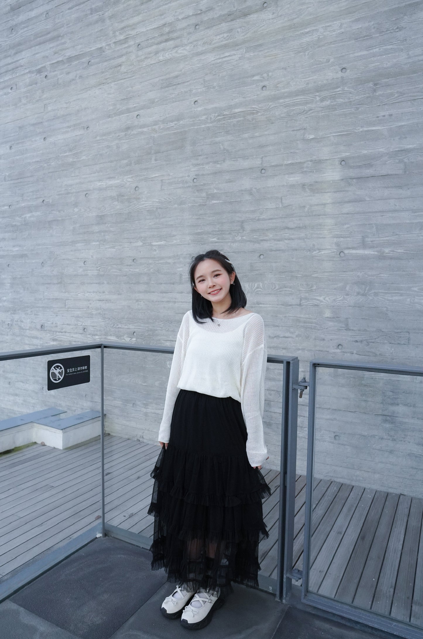 <預訂> 自家製  蕾絲蛋糕ruffle疊層長裙｜兩色入