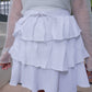 <現貨> 自家製 高腰荷葉邊三層蛋糕短裙