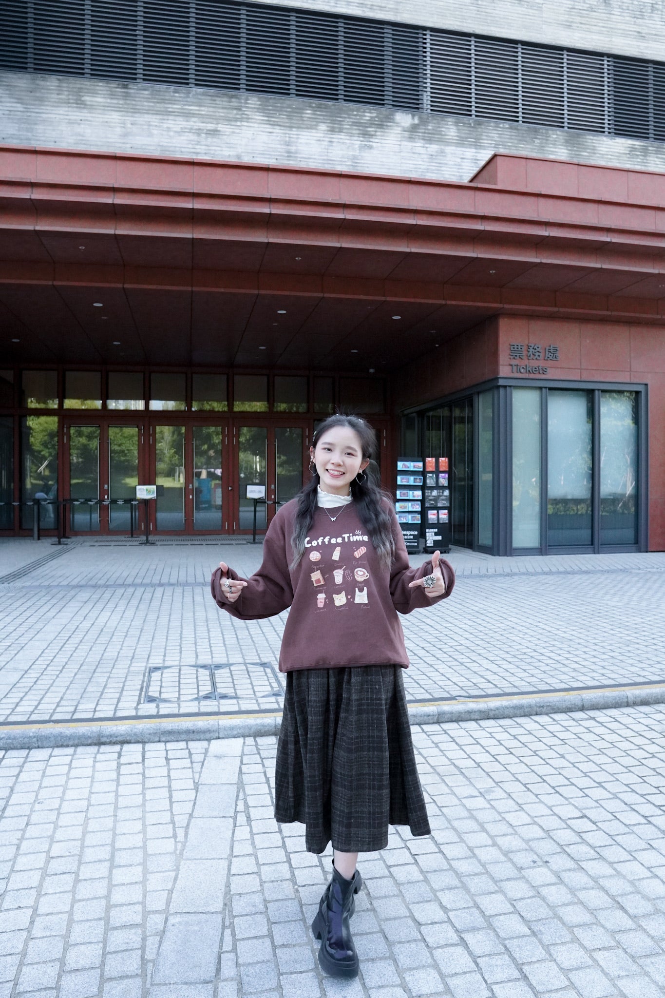 <現貨> 冬日感滿滿！韓系Coffee Shop長袖衛衣｜兩色入