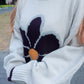 <預訂限時優惠> MM Unisex 大花朵提花針織套頭上衣｜兩色入