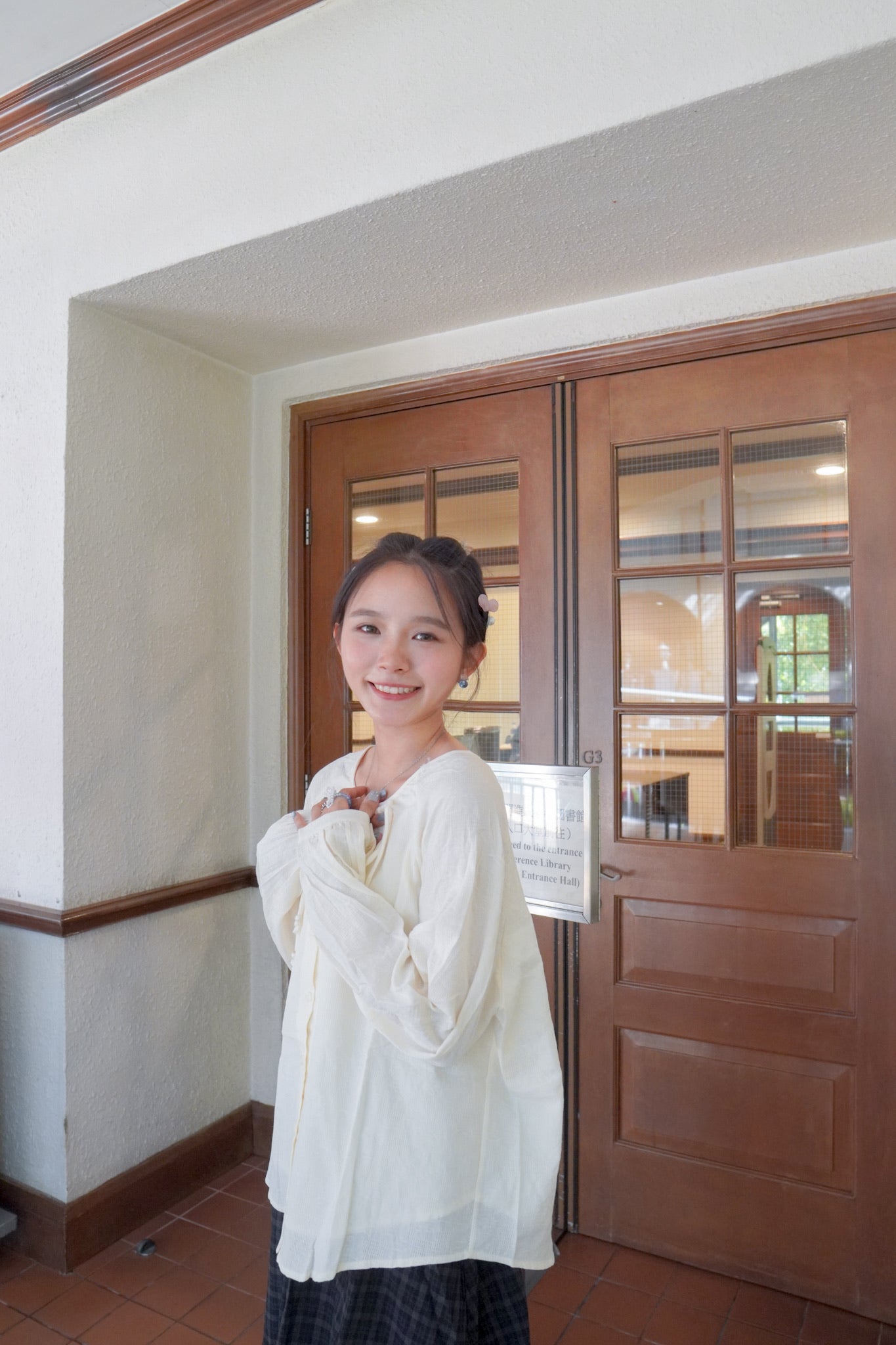 <預訂> 自家製 肌理紋鈕扣長袖裇衫