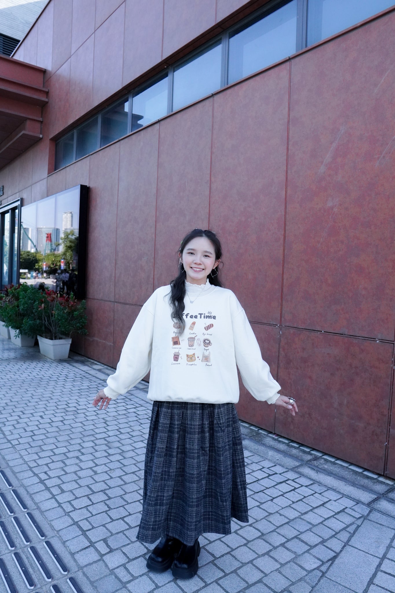 <現貨> 冬日感滿滿！韓系Coffee Shop長袖衛衣｜兩色入