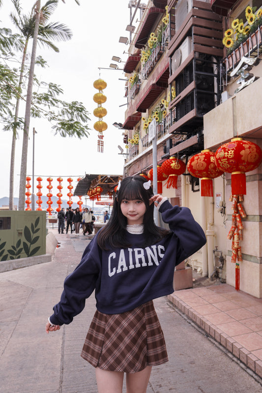 <現貨> 版型極好!!! 格紋高腰傘型短裙 (含內襯)