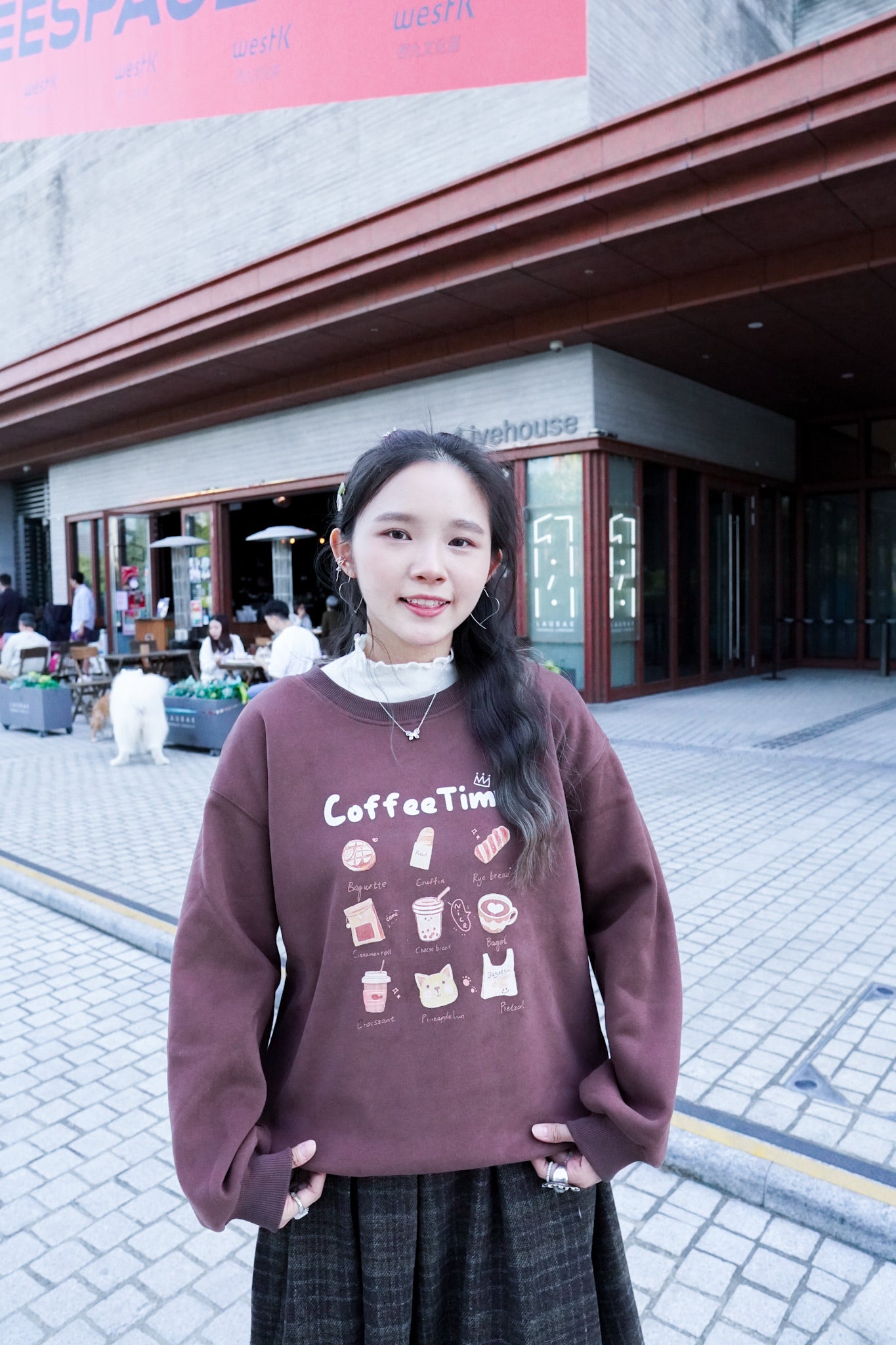 <現貨> 冬日感滿滿！韓系Coffee Shop長袖衛衣｜兩色入