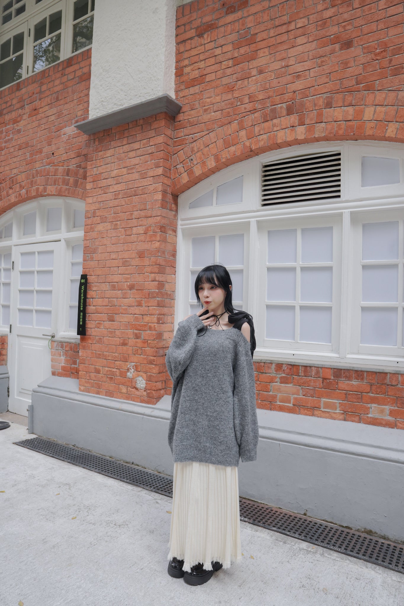 <預訂> 自家製 流蘇針織半身長裙｜兩色入